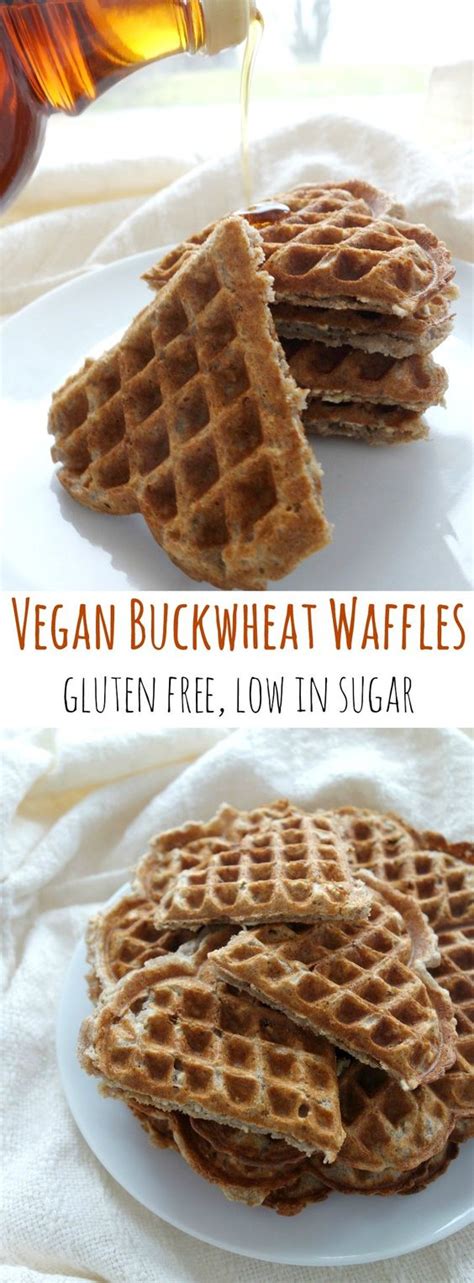 Vegan Buckwheat Waffles Recipe Powder Soy Milk And Almond Milk