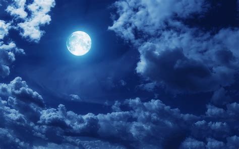 Moon Clouds Sky Moonlight Wallpapers Hd Desktop And Mobile Backgrounds