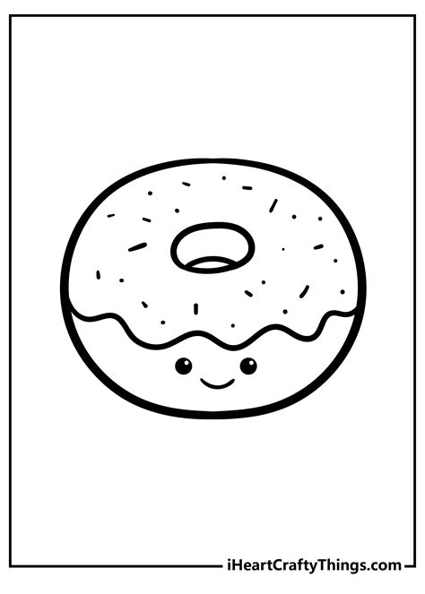 free coloring page with kawaii food doodle printable pdf kawaii food coloring pages pictures