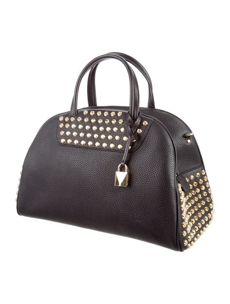 Michael Kors Austin Studded Satchel Handbags Mic58976 The Realreal