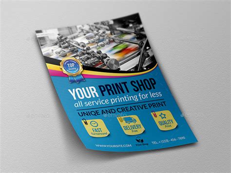 Print Shop Flyer Template By Owpictures Graphicriver