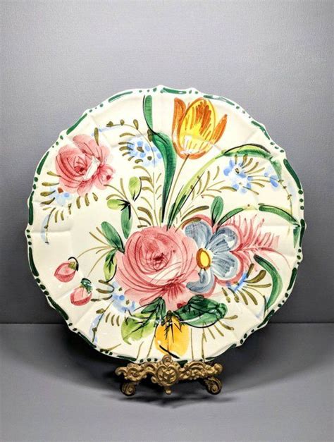 Vintage Nove Nova Rose Italian Pottery Plate Italian Pottery Pottery Plate Italian Pottery