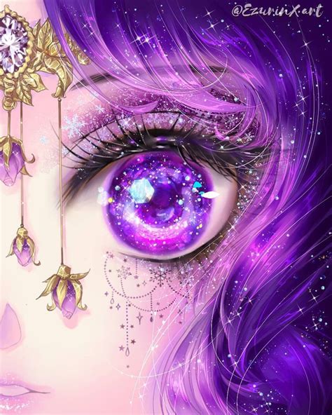 💗ezu rin💗 shared a photo on instagram “reflection in the eyes of princess amethyst repost