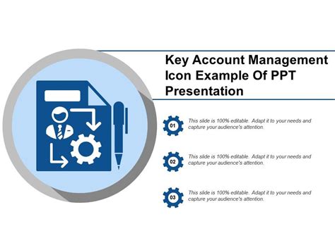 Key Account Management Icon Example Of Ppt Presentation Powerpoint