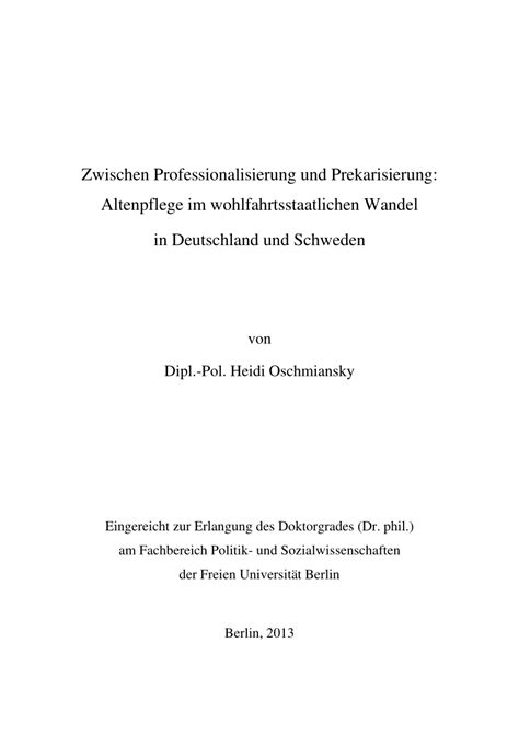 We did not find results for: (PDF) Zwischen Professionalisierung und Prekarisierung ...