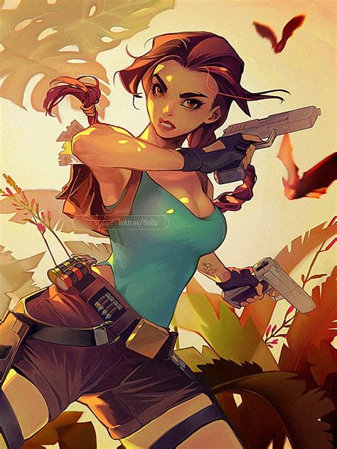 Lara Croft Tomb Raider Drawn By Tholia Bentz Danbooru