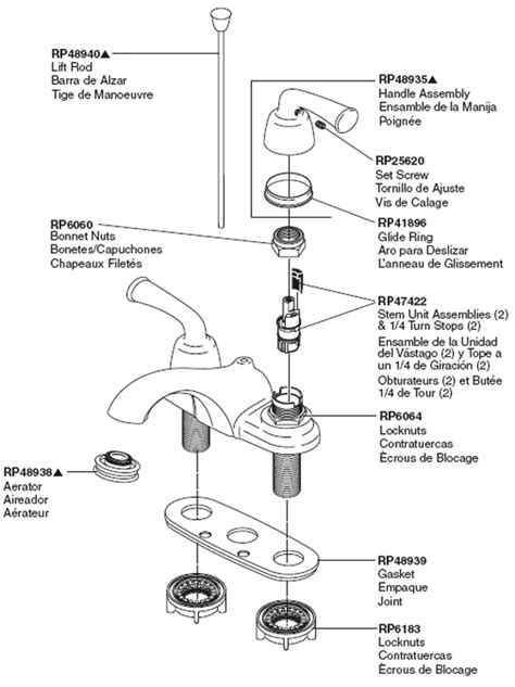 Ereplacementparts for moen bathroom faucet parts diagram, image size 620 x 569 px. Bathroom Parts by Moen - Faucets, Sinks & Showers for ...