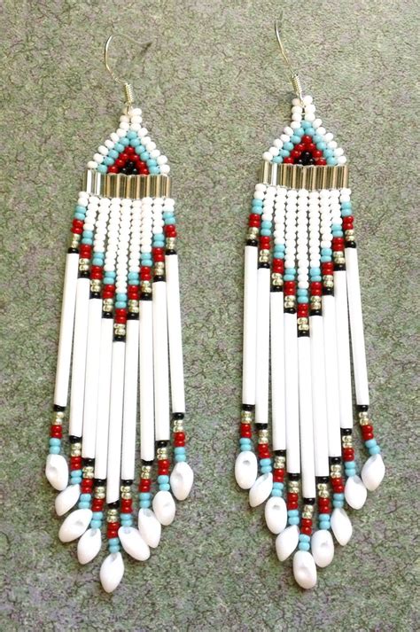 Native American Beaded Earrings Native American Beaded Earrings