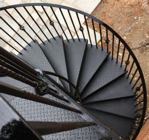 Spiral stairs from paragon stairs are available in prefab & custom configurations to fit any need. 2100 Fire escape with Basket and double twist balusters ...