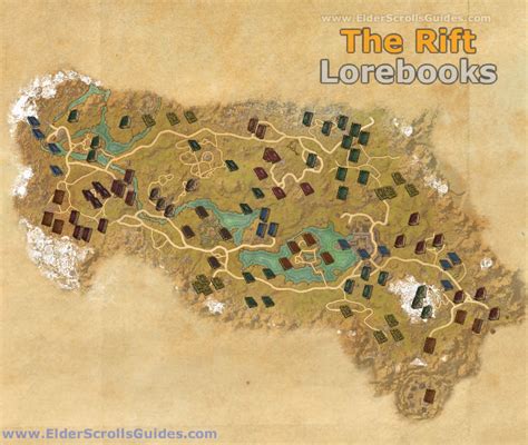 The Rift Lorebooks Map Elder Scrolls Online Guides
