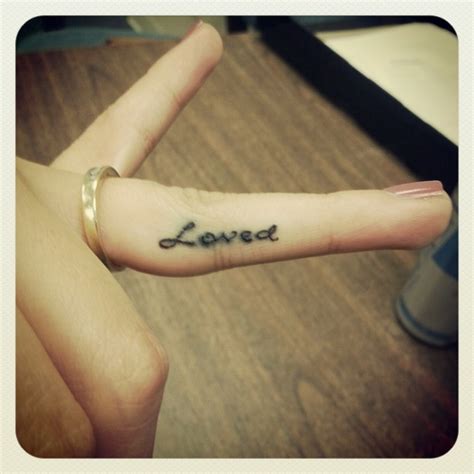 Loved Tattoo Design On Ring Finger Tattoomagz › Tattoo Designs
