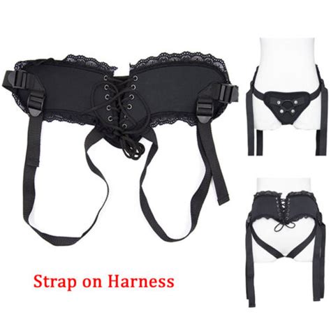Strap Corset Style Laced Strap On Harness Adjustable Belt Durable Rings