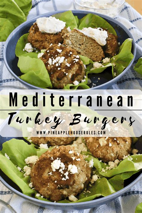 Mediterranean Turkey Burgers