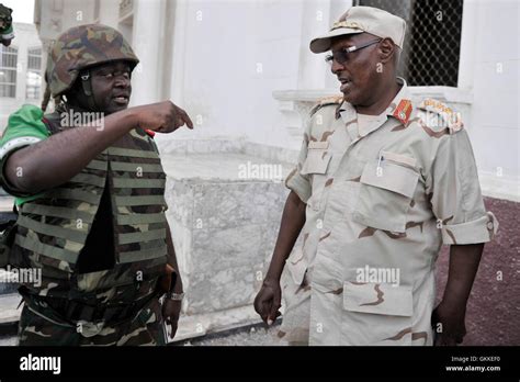 Amisom Force Commander Lt Gen Silas Ntigurirwa And A Senior Somalia