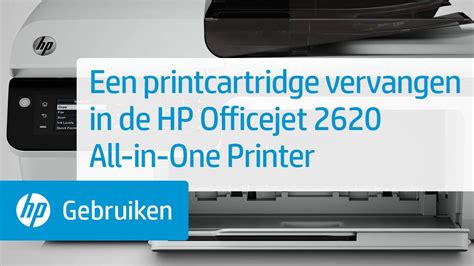 How to put color and insert black ink into deskjet printer model 2620. Een printcartridge vervangen in de HP Officejet 2620 All-in-One Printer - YouTube