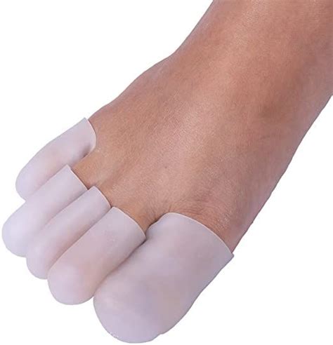 Rosenice Protectores De Dedos Del Pie Gel De Silicona Punteras Para