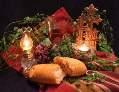 Communion Still Life Lovely Symbolism Of The Bread Of Life The Blood