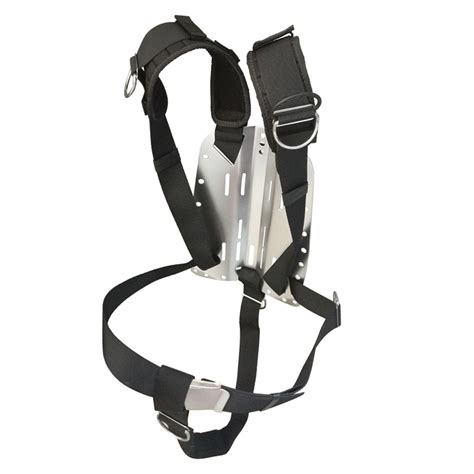 Technical Diving Aluminum Backplate With Harness System And Crotch Strap Scuba Diving Harness