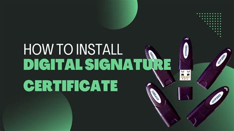How To Install Digital Signature Certificate 2023 Youtube