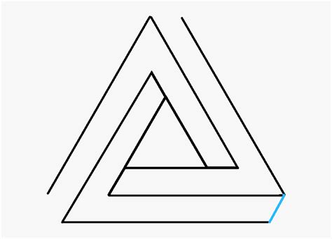 How To Draw Impossible Triangle Infinite Triangle Hd Png Download