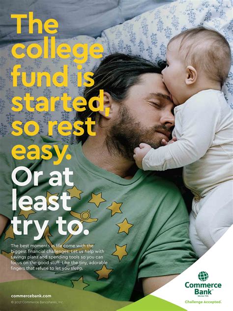 They are camped outside of dodge. Commerce Bank Print Advert By Olson: Baby | Ads of the World™
