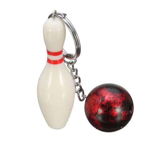 Edc Gadgets Keychain Mini Bowling Pin And Ball Keychain