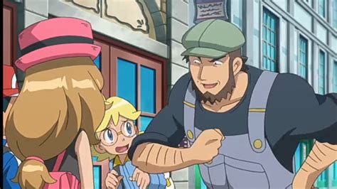 Pokemon Xy Ashserena Meet Clemont Father Funny Moment Youtube
