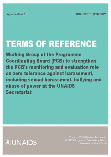 Special Session Of The Unaids Programme Coordinating Board 28 March
