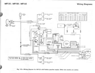 Tractor parts for massey 165 tractors at all states ag parts. MF 135-150-165 Perkins - Wiring Diagram - TractorShed.com