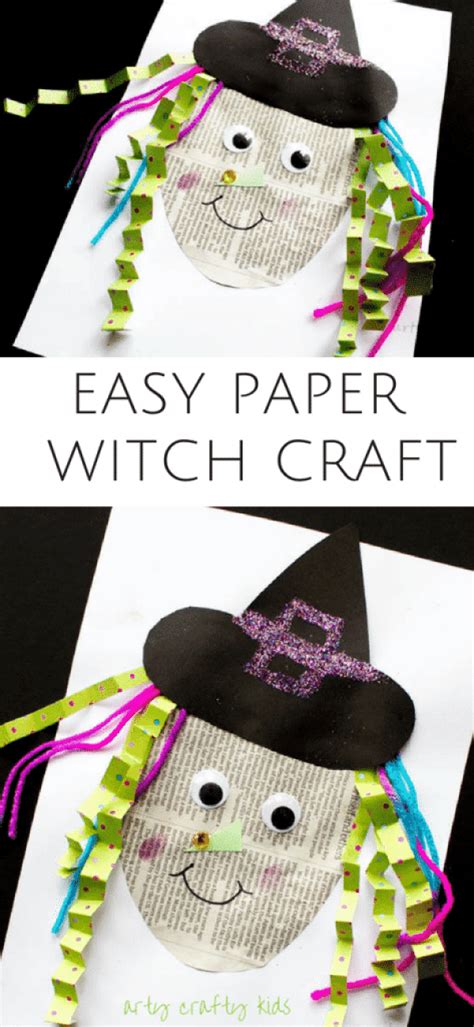 Easy Paper Witch Craft Arty Crafty Kids