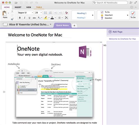 Office 365 Onenote On The Mac Teacher Tech