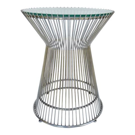 Check spelling or type a new query. Warren Platner-Style Polished Steel and Glass Round Accent ...
