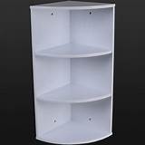 Pictures of White Wood Corner Shelves