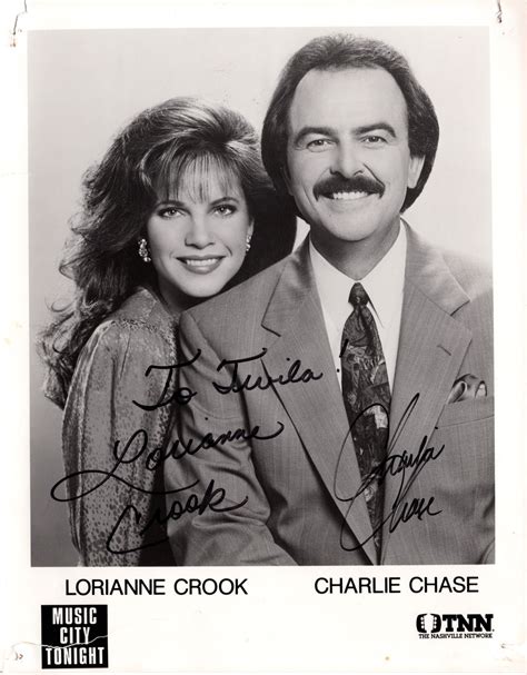 LORIANNE CROOK CHARLIE CHASE Hand Signed Photo