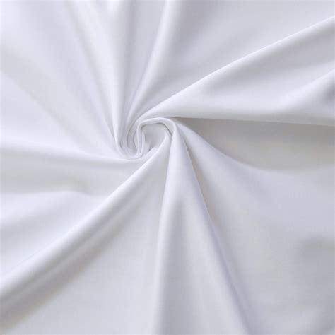 Wholesale Luxe Stretch Matte Satin Fabric White 25 Yard Bolt