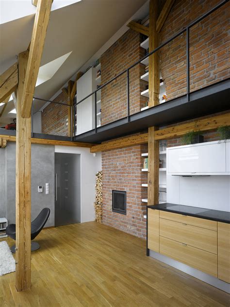 Small Attic Loft Apartment In Prague Idesignarch Interior Design