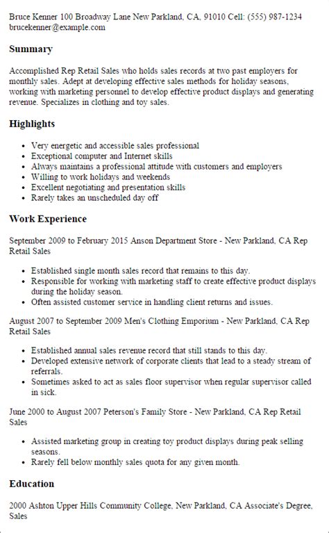 Both of these kinds of resumes focus on your previous work experiences. Retail Resume Templates to Impress Any Employer | LiveCareer