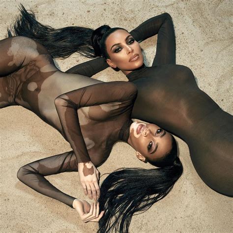 Winnie Harlow And Kim Kardashian Sexy For Kkw X Winnie Collection 2019