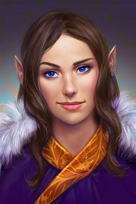 F High Elf Wizard Robes Portrait Community By Cher On