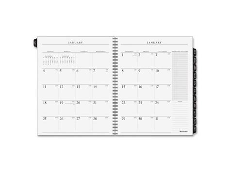 Executive Monthly Planner Refill 6 58 X 8 34 White 2019