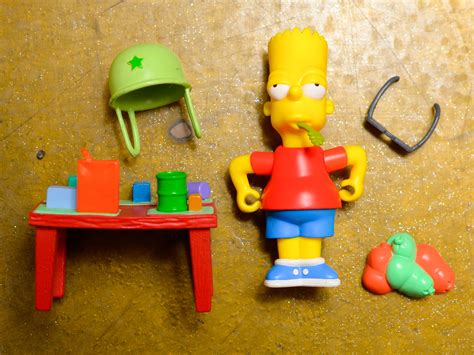 Military Bart Playmates Simpsons World Of Springfield Vintage Figure
