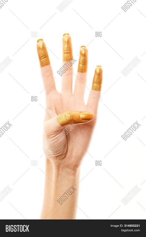 Hands Gold Paint Image And Photo Free Trial Bigstock