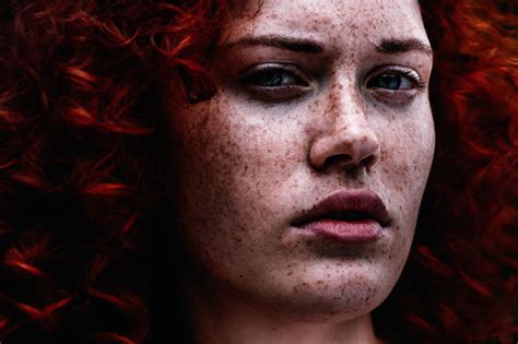 Wallpaper Face Women Redhead Model Red Freckles Emotion Skin