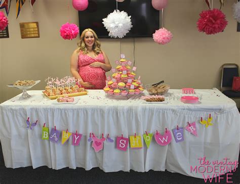Baby shower cakes and desserts ideas. The Best Pink Baby Shower - The Vintage Modern Wife