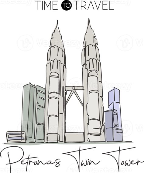 Petronas Twin Towers Sketch