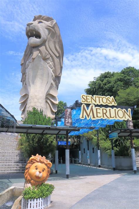 Merlion In Sentosa Island Singapore Editorial Photography Image Of