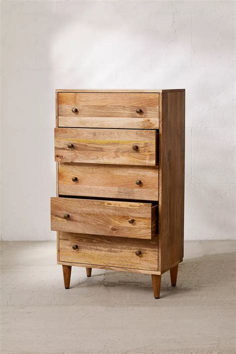 Amelia Tall Dresser In 2020 Tall Dresser Natural Wood Dresser Wood