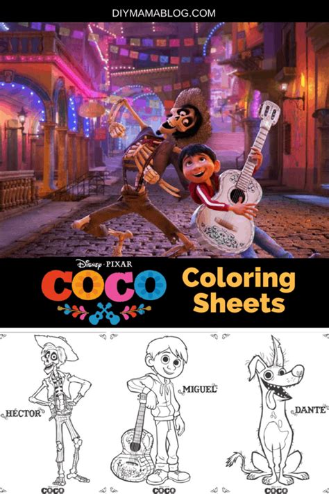 We saw it on thanksgiving weekend with the family and we highly recommend it! Disney Pixar Coco Coloring Pages • DIY Mama