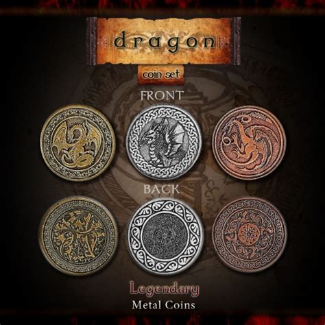 Drawlab Metal Coins Dragon 27 Coins Ebay