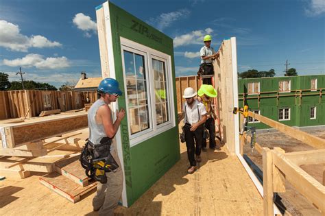 prefabricated wall panel system facilitates passive house certification construction specifier